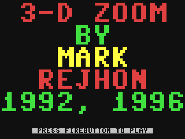 Zoom title screen for Commodore 64
